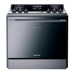 Fogão Brastemp 5 Bocas de Embutir Cor Inox com Mesa de Vidro e Touch Timer com Autodesligamento - BYS5VCR