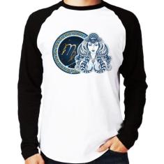 Camiseta Raglan Signo Virgem Astrologia Manga Longa - Foca na Moda, Br