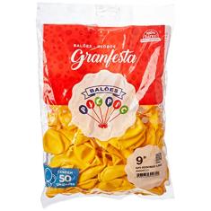 Balao Gran Festa N.090 Amarelo - Pacote Com 50 Riberball