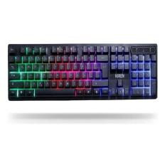 Teclado Gamer Kiren KR-6300 LED RGB ABNT2 USB