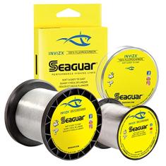 Seaguar InvizX Linha de pesca 100% fluorocarbono 7,7 kg, força/comprimento de ruptura de 1000 jardas - 17VZ1000