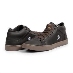 Tenis Sapatenis Casual Masculino Cano Médio-Masculino