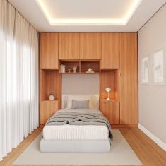 Guarda-roupa Modulado 7 Portas 5 Peças Hera Cabecasa Madeiramadeira Louro/Cinza