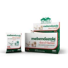 Mebendazole Aves e Suínos 30g Vetnil