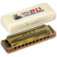 Gaita De Boca Hering Vintage Harp 1923 Em Dó Shg Hering