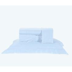 Lençol Solteiro King Pádua 400 Fios Algodão Egípcio Branco - Doce Lar 