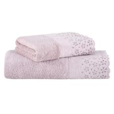 Buddemeyer Jogo de Toalhas Crystal Banho Rosa 2 peças
