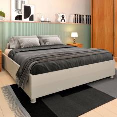 Cama Box Casal Queen - Tcil Móveis - Off White