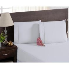 Jogo de Lençol Micro Percal 400 Fios Ponto Palito - Solteiro / Casal P