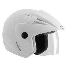 Capacete Aberto Masculino Ebf Thunder Branco Brilhante Moto, Branco Br