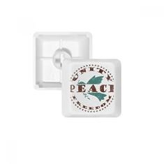 Olive Branch Kit de atualização para jogos com teclado mecânico PBT com símbolo da paz