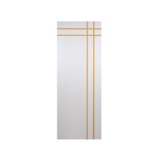 Folha de Porta Madeira Decorada 210x70cm Espessura 3,5cm Mantiqueira MGM Branco