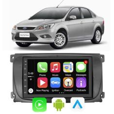 Kit Multimidia Android Focus 2009-2013 7 Pol Carplay + Câmera  - E-Car