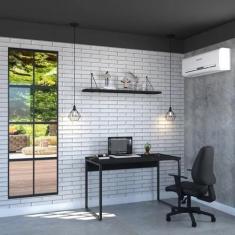 Escrivaninha de Escritório Estilo Industrial 1,20m, em AÇO/MDF - Lenna