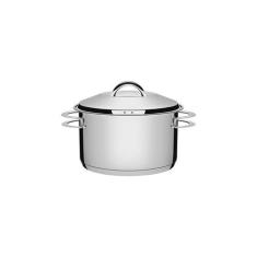 Caçarola Funda Inox 1,8l Tramontina 2 Alças Linha Solar 16cm, Prata, 1