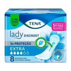 Absorvente Extra Lady Discreet Tena 8 Unidades