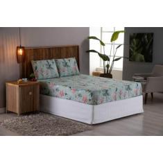 Jogo De Cama King 3 peças Lençol Micro Percal 400 Fios Estampado - Bel