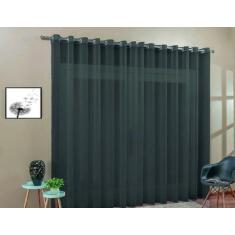 Cortina Voil Quarto ou Sala 6,00x2,80 Ilhós Cromado - CONFECÇÕES EVANG