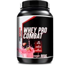 Whey 100% Pro Combat Protein 900G Hvsports, Morango