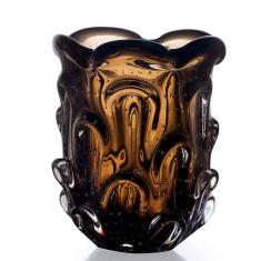 Vaso Em Cristal Murano Marron  São Marcos
