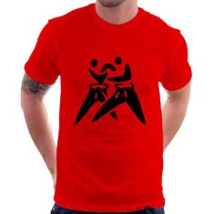 Camiseta Judô Jiu Jitsu - Foca na Moda, Vermelho, P