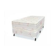 Cama Box + Colchão Castor Solteiro Hotel Collection Fire Retardant Double Face Pocket 96x203x60cm