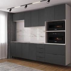 Cozinha Modulada 5 Peças sem Tampo sem Rodapé Ipanema CabeCasa Madeira