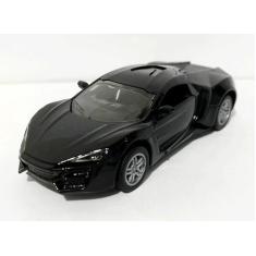 Carrinho  Miniatura Lykan Abre Porta Fricção Metal Escala 1:32(Preto) 