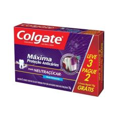 Creme Dental Colgate Máxima Proteção Anticáries - Mais NeutrAçúcar 70g