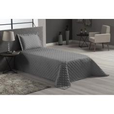 Kit Jogo De Cama Cinza Solteiro 3 Peças Luxo Veneza Lençol