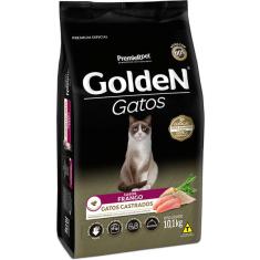 Ração Seca PremieR Pet Golden Gatos Adultos Castrados Frango - 10 Kg