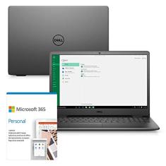 Kit Notebook Dell Inspiron i3501-M25PF 15.6" HD 10ª Geração Intel Core i3 4GB 256GB SSD Windows 10 Microsoft 365 Preto