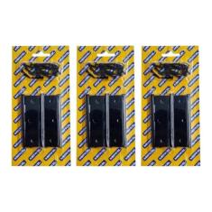 Kit Com 3 Jogos De 03 Dobradiça Porta Merkel 101 Preta 3.1/2