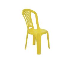 Cadeira Bistrô Tramontina Atlântida Basic em Polipropileno Amarelo