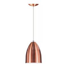 Lustre Pendente Luminária Cone De Alumínio New Cobre