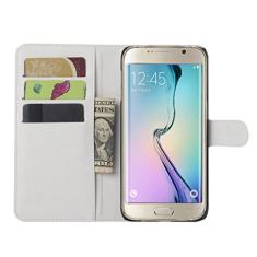 Capa carteira para Samsung Galaxy S6 Edge Plus, capa carteira flip de couro PU premium com compartimento para cartão, suporte e fecho magnético [capa interior à prova de choque de TPU] Compatível com