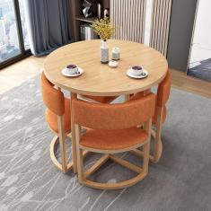 Mesa de clube para sala de recepção de escritório, mesa de centro para sala de conferências de negócios, conjunto de mesa e cadeira redonda para móveis, área de descanso de recepção de loja