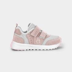 Tênis Infantil Bibi Jogging Rosa com Branco-Feminino