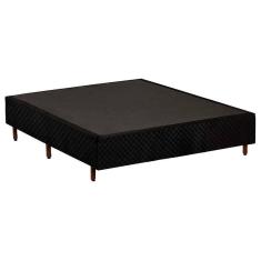 Cama Box Base Casal Universal Rústico Black (138x188x25) - Polar