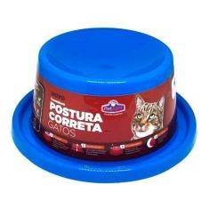 Comedouro Elevado Para Gatos - PET INJET, Azul