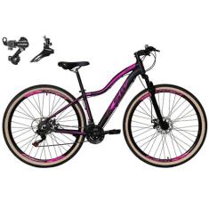 Bicicleta Feminina Aro 29 Ksw Mwza Alumínio 24v Câmbios Shimano Freio 