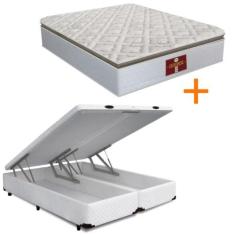 Cama box Baú King Size Cosmopolita com Colchão Cashmere KING SIZE Pill