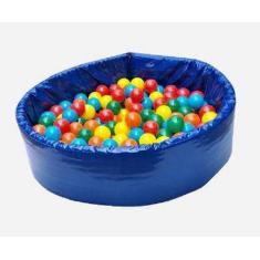 Piscina De Bolinha Espumada + 100 Bolinhas - Líder Play, Azul