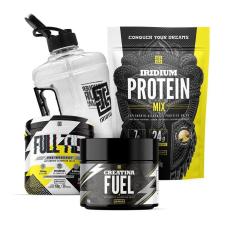 Kit Whey Protein Mix + Creatina Fuel 150g + Pre Treino Full Tilt Pink Lemonade+ Galão 1,5l-Unissex