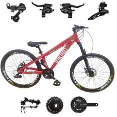 Bicicleta Vikingx 21v Aro 26 Tuff 25 Aluminio Shimano Mtb Freeride Sus
