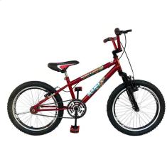 Bicicleta Infantil Aro 20 Masculina Suspensão BMX Samy RBX Equipada-Masculino