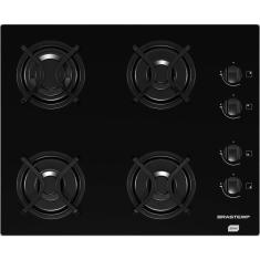 Cooktop Brastemp 4 Bocas Ative! a Gás Vidro Preto BDD61 - Bivolt