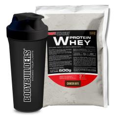 Kit Whey 500g Baunilha + Coqueteleira - Bodybuilders-Unissex