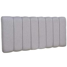 Cabeceira Cama Box Painel Casal 140 cm Dubai W01 Linho Cinza Escuro - Lyam Decor