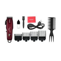 Cortador De Cabelo Kemei Km-2600 Bordô Bivolt